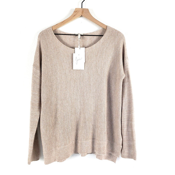 Joie Sweaters - NEW!! Joie Womens SIZE S Beige Wool Blend Knitted Long Sleeve Pullover Sweater